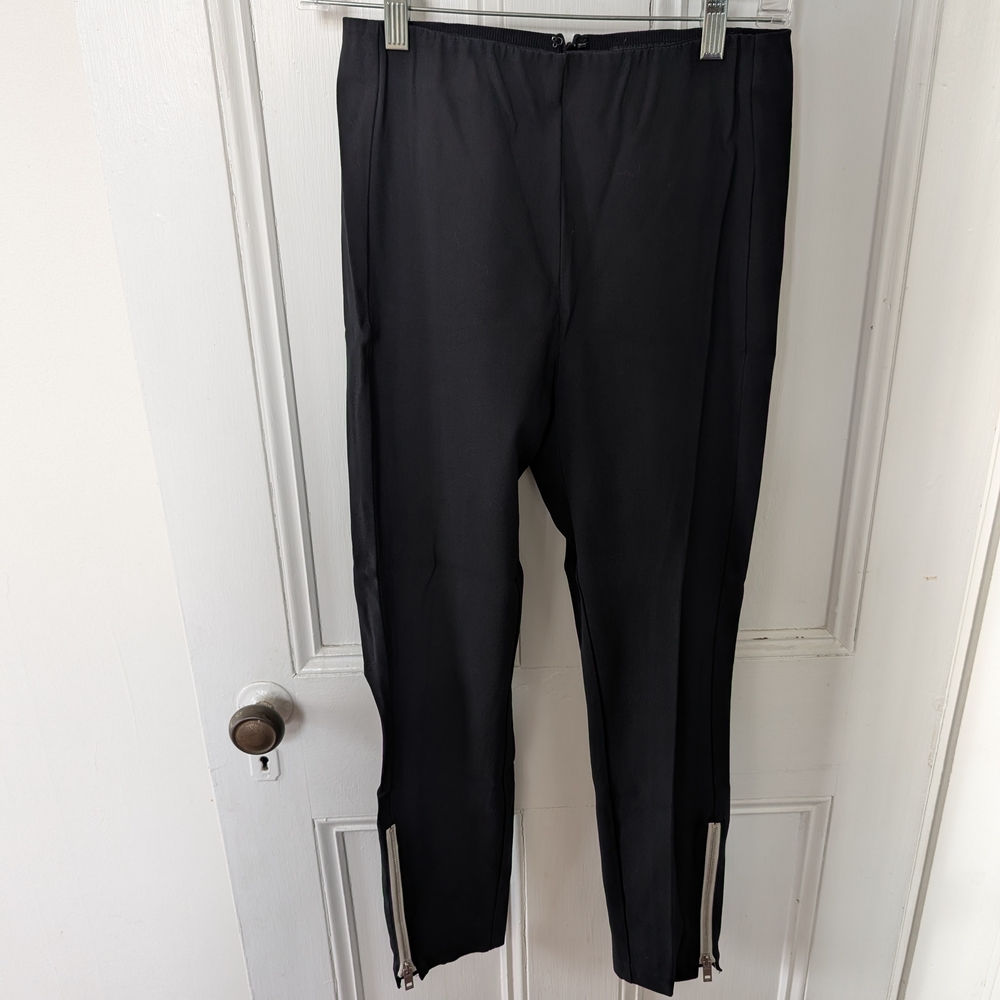 Rag & Bone Black Dress Pants with Zipper Details